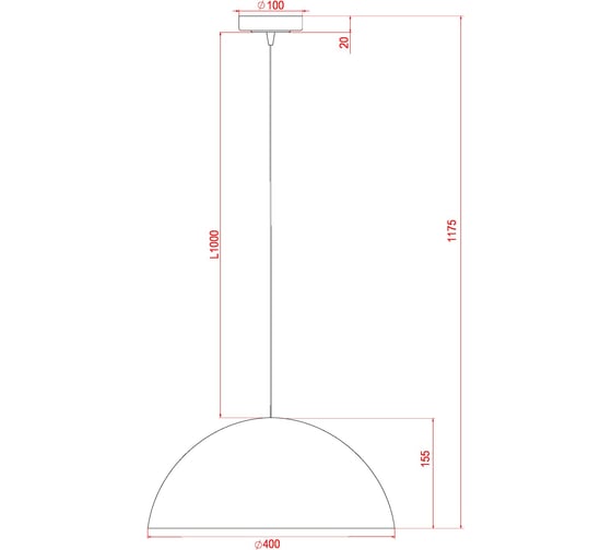 Подвесной светильник ARTE LAMP CARMEL A7077SP-1BK