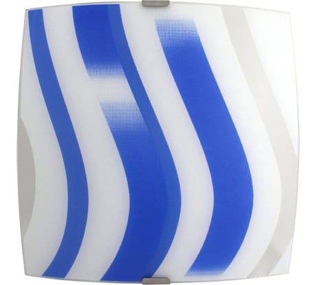 Светильник ЭЛЕТЕХ Колорика, Аделайн, 300х300 мм, НПБ 09-60-003 М83, матовый белый-синий, 1005209267