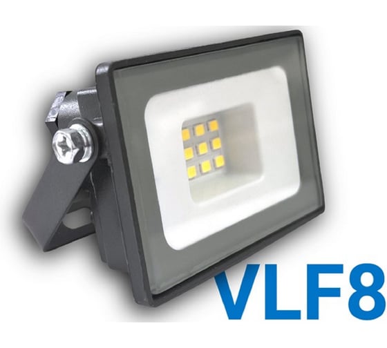 Прожектор VKL electric 10W VLF8 6500К 1200Лм 220V IP65 серый 1210161