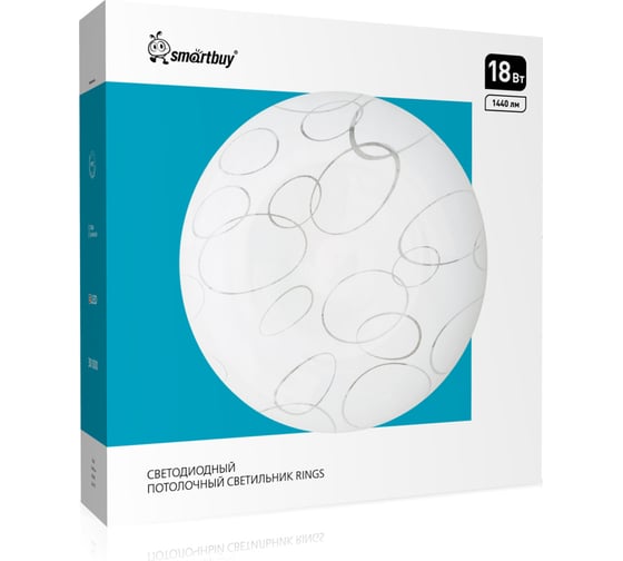 Светодиодный потолочный светильник Smartbuy (LED) 18Вт 260х55мм RINGS SBL-RING-18-65 1