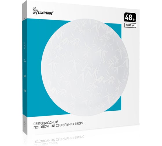Светодиодный потолочный светильник Smartbuy (LED) 48Вт 380х55мм TROPIC SBL-TROP-48-65 1