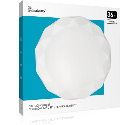 Светодиодный потолочный светильник Smartbuy (LED) 36Вт 380х55мм GOSHENITE SBL-GOSH-36-65