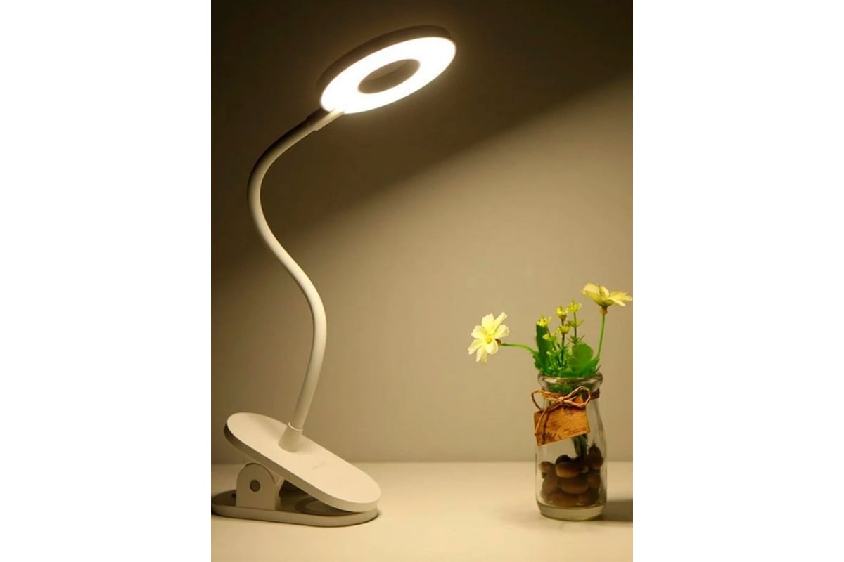 Беспроводная настольная лампа YEELIGHT с клипсой LED Clip on Lamp J1WHITE  YLTD10YL - выгодная цена, отзывы, характеристики, фото - купить в Москве и  РФ