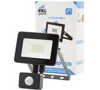 Прожектор с датчиком движения VKL electric 20W VLF8 6500К 2400Лм 220V IP65 ручная регулировка черный 1208276