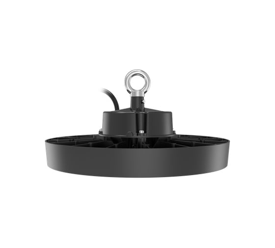 Светильник ДСП Русский Свет IB 10 S 150W M 850 BK LED Highbay D298xH112мм 150Вт 5000К IP65 подвес черный 16091023048