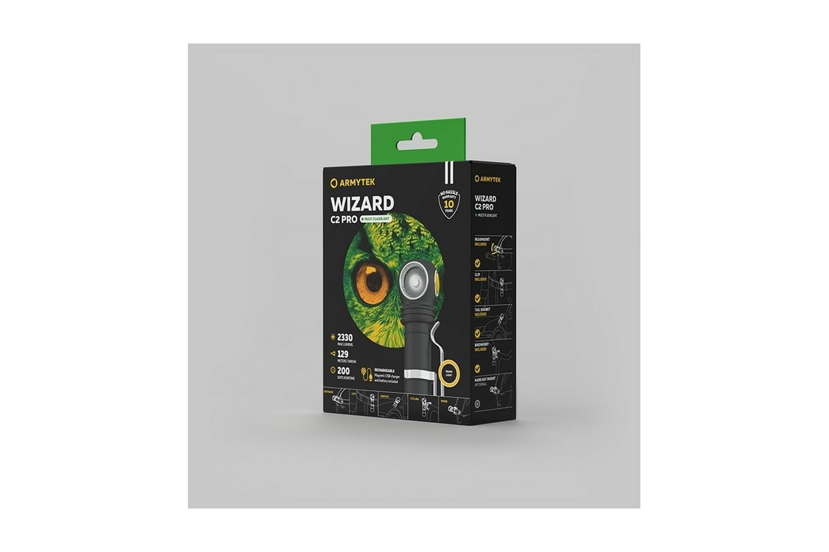  Armytek Wizard C2 Pro Magnet USB теплый свет F08701W - выгодная .