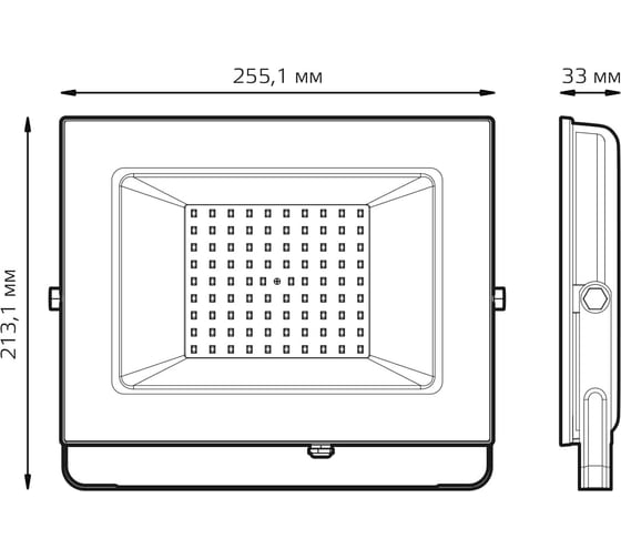 Светодиодный прожектор Gauss Elementary 100W 8995lm IP65 4000К черный 613100110