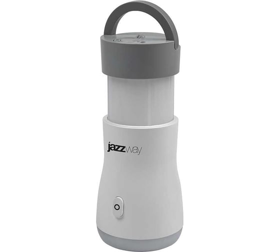 Фонарь светодиодный кемпинговый аккумуляторный Jazzway Accu5-L1W/L10/L14-wh Li-ion 18650 1200мА.ч 3 источника света IP20 5048850
