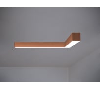 Светильник светодиодный накладной угловой N55 угловой A90 (0.75м_0.75м, 33Вт, 4000К, коричневый) Modaline MLN5575BR24.A90