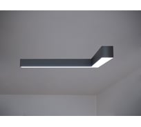 Светильник светодиодный накладной угловой N55 угловой A90 (0.75м_0.75м, 33Вт, 3000К, черный) Modaline MLN5575B23.A90