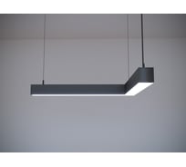 Светильник светодиодный подвесной угловой P55 угловой A90 (0.5м_.05м, 22Вт, 3000К, черный) Modaline MLP5550B23.A90