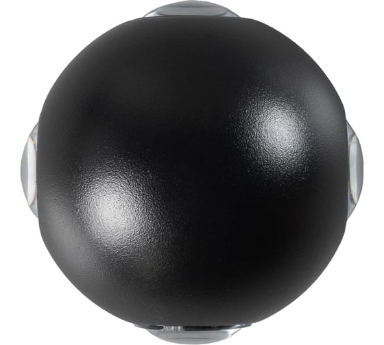 Уличный светодиодный настенный светильник Smartbuy SPHERE 12Вт 3000К IP65 черный SBL16849