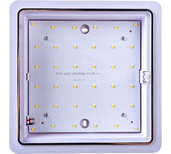 Накладной светодиодный светильник LEEK LE LED BK SL квадрат, 10W, 6500K, QS 20 LE061200-161