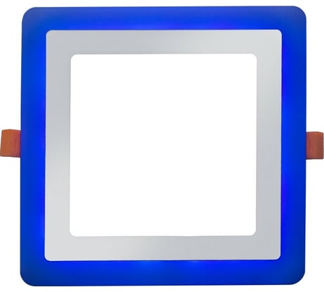 Светодиодный встраиваемый светильник LEEK квадрат, голубой цвет LE LED 2BCLS 16W 3/6K LE061300-0028