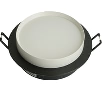 Светильник встраиваемый FERON DL507 потолочный GX53 черный + белый круг, 51352