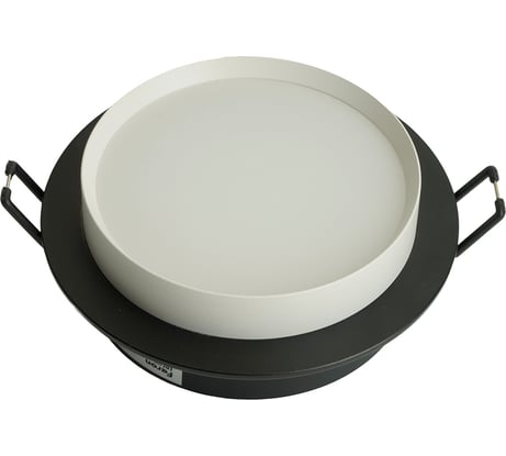 Светильник встраиваемый FERON DL507 потолочный GX53 черный + белый круг, 51352