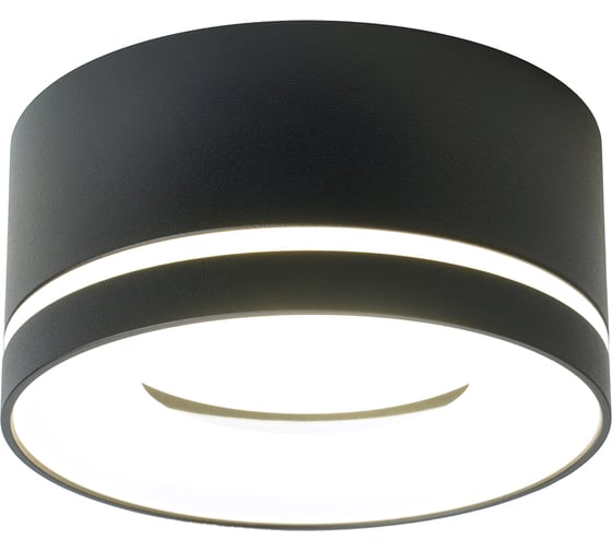 Светильник потолочный FERON HL457 12W, 230V, GX53, черный, 51347