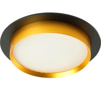 Светильник встраиваемый FERON DL507 потолочный GX53 черный + золото круг, 51356