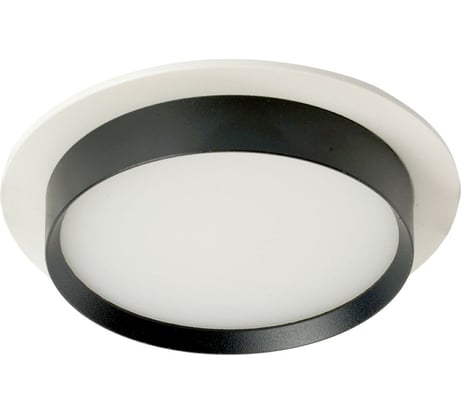 Светильник встраиваемый FERON DL507 потолочный GX53 белый + черный круг, 51351