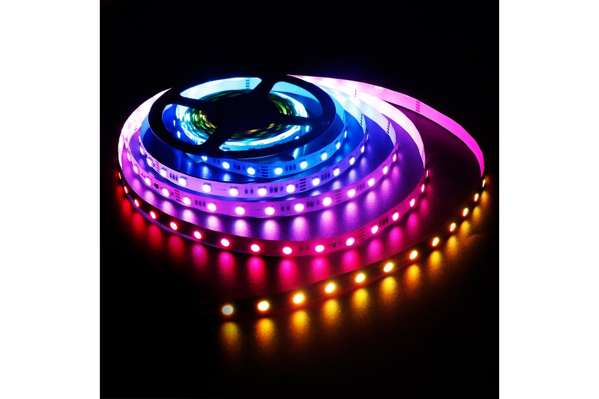 Светодиодная лента Elektrostandard, 5050, 12V, 30Led, 7.2W, RW, IP20, 5m  Бегущая волна a049846