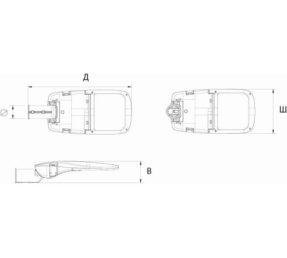 Светильник уличный ALB ДКУ 28-150-205 XL F3149