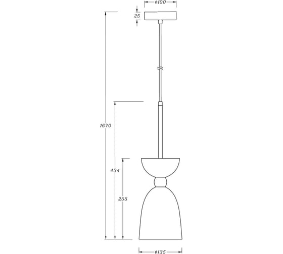 Подвесной светильник Maytoni Cloches MOD113PL-01W