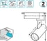 Трековый светильник Gauss цилиндр 8W 750lm 4000K 180-220V IP20 45х155мм белый LED TR077 6