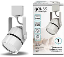 Трековый светильник Gauss цилиндр GU10 220V IP20 60х145мм белый однофазный TR012