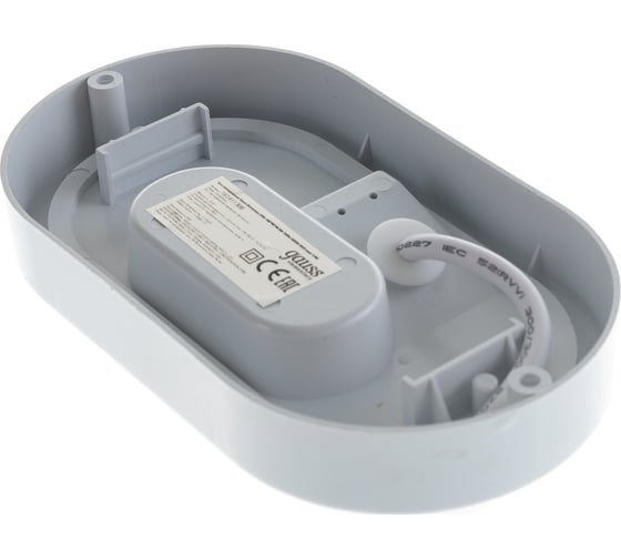 Светильник ЖКХ GAUSS Elementary 8W 700lm 6500K 160-260V IP65 160х90х46мм белый LED 1/40 161411308