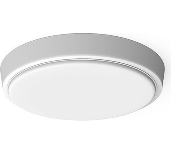 Светильник ЖКХ GAUSS HALL круг 15W 1200lm 6500K 200-240V IP40 D155х33мм белый LED 1/40 193411315