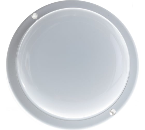Светильник ЖКХ GAUSS LITE круг 12W 980lm 6500K 200-240V IP65 D140х48мм белый LED 1/40 126418312