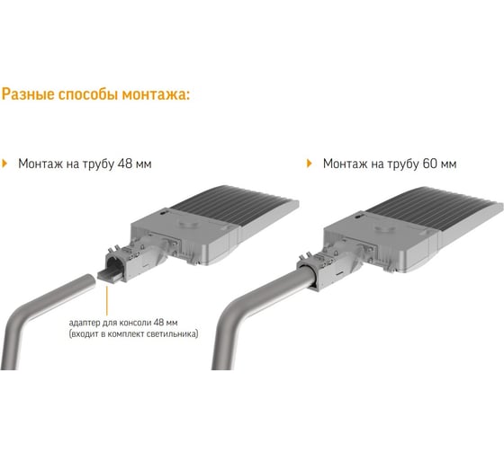 Светодиодный уличный светильник VARTON Uragan Plaza 500 Вт 4000 K 1..10V NEMA V1-S1-H0704-40U34-6550040