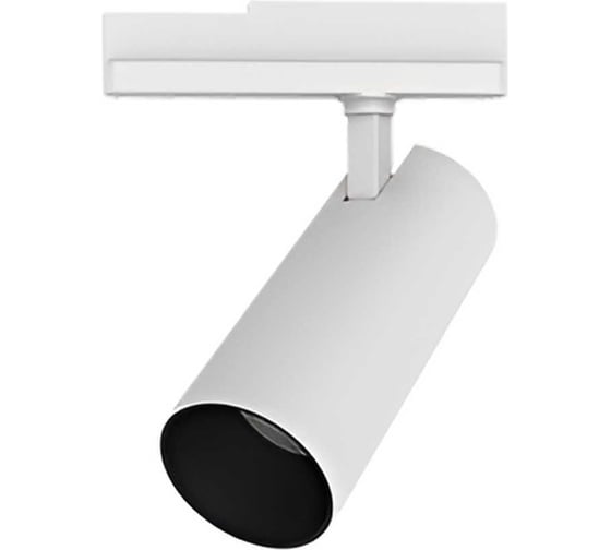 Светодиодный светильник трековый VARTON TT-Vivo 30 Вт 4000 K 196x265x85 мм угол 35 градусов RAL9010 белый муар CRI 83 V1-R1-Y0519-90R06-2003040 1