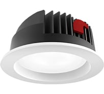 Светодиодный светильник VARTON DL-Pro встраиваемый 226x96 мм (монт. разм. 200-215 мм) 52 Вт 3000 K IP65 угол 90 гр., матовое стекло, RAL9010 белый матовый V1-R0-00777-10000-6505230