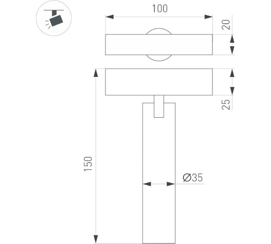 Светильник Arlight MAG-SPOT-25-R120-12W Day4000 1шт 050076