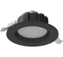 Светодиодный светильник VARTON DL-01 круглый встраиваемый 190x70 мм 16 Вт Tunable White (2700-6500 K) IP54/20 RAL9005 черный муар диммируемый по протоколу DALI V1-R0-90083-10D01-44016TW
