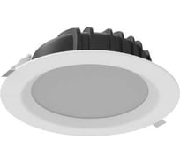 Светодиодный светильник VARTON DL-01 круглый встраиваемый 190x70 мм 25 Вт Tunable White (2700-6500 K) IP54/20 RAL9010 белый матовый диммируемый по протоколу DALI V1-R0-00083-10D01-54025TW