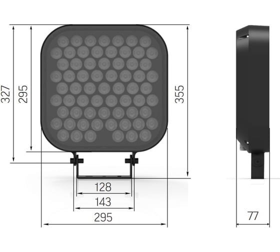 Светодиодный светильник VARTON Frieze 2.0 M 75 Вт 4000 К IP66 RAL7045 серый 30 V1-G1-72442-04L02-6607540