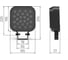 Светодиодный светильник VARTON Frieze 2.0 S 40 Вт 3000 К IP66 RAL7045 серый 30 V1-G1-72441-04L02-6604030 2