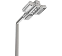 Светодиодный светильник VARTON для охранного периметра Cerberus 60 Вт консольный 4000 К IP67 RAL7045 серый V1-S1-70658-40L32-6706040