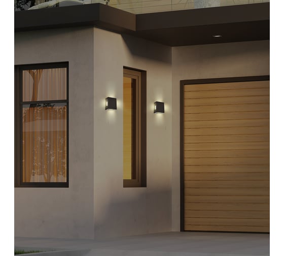 Светодиодный архитектурный светильник duwi, Nuovo LED 7W, 3000K, IP54, черный, пластик 24268 0