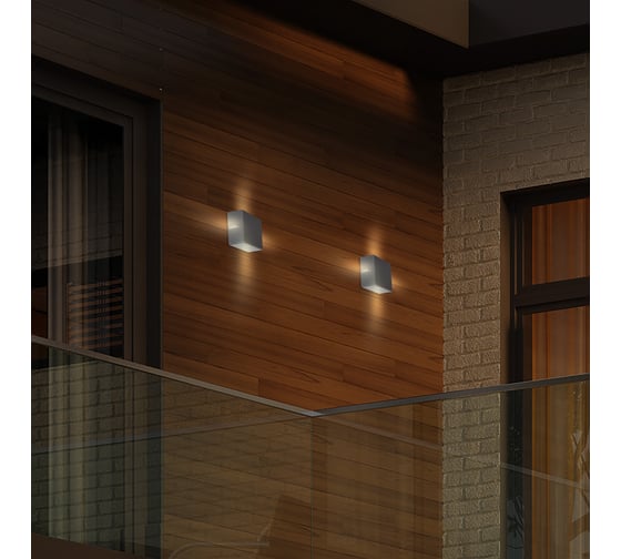 Светодиодный архитектурный светильник duwi, Nuovo LED 7W, 3000K, IP54, серый, пластик 24273 4