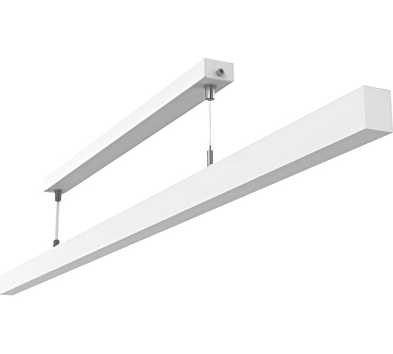 Светодиодный светильник подвесной VARTON Qubo-line 1010x30x40 мм 20 Вт 4000 К с рассеивателем опал DALI RAL9003 белый муар V1-R0-00125-30D01-4002040 1