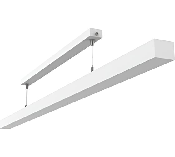 Светодиодный светильник подвесной VARTON Qubo-line 1260x50x40 мм 25 Вт 4000 К с рассеивателем опал RAL9003 белый муар V1-R0-00236-30000-4002540