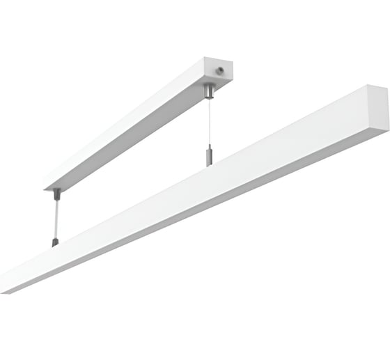 Светодиодный светильник подвесной VARTON Qubo-line 1510x20x40 мм 30 Вт 4000 К с рассеивателем опал RAL9003 белый муар V1-R0-00227-30000-4003040 1