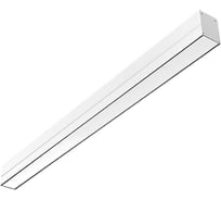 Светодиодный светильник VARTON Т-Лайн одиночный подвесной/накладной 1500x70x90 мм 24 Вт 4000 K RAL9003 белый муар с опаловым рассеивателем, кабелем 2 м и торцевыми крышками (2 шт.) в комплекте DALI V1-R0-00305-05D01-2002440