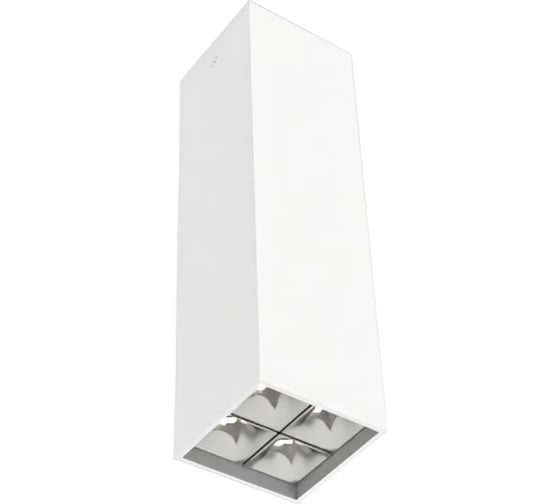 Светодиодный светильник VARTON DL-Box Reflect Multi 2x2 накладной 10 Вт 3000 К 80x80x300 мм RAL9003 белый муар 36 V1-R0-00255-20L36-2001030 1