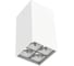 Светодиодный светильник VARTON DL-Box Reflect Multi 2x2 накладной 14 Вт 3000 К 80x80x150 мм RAL9003 белый муар 55 V1-R0-00254-20L55-2001430 1