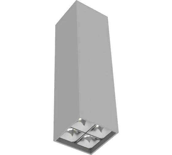 Светодиодный светильник VARTON DL-Box Reflect Multi 2x2 накладной 14 Вт 3000 К 80x80x300 мм RAL7045 серый муар 36 V1-R0-70255-20L36-2001430 1