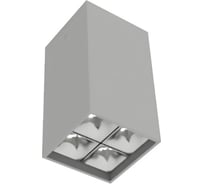 Светодиодный светильник VARTON DL-Box Reflect Multi 2x2 накладной 14 Вт 4000 К 80x80x150 мм RAL7045 серый муар 35x75 V1-R0-70254-20L23-2001440
